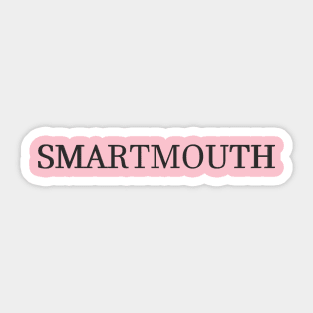 Smartmouth Sticker